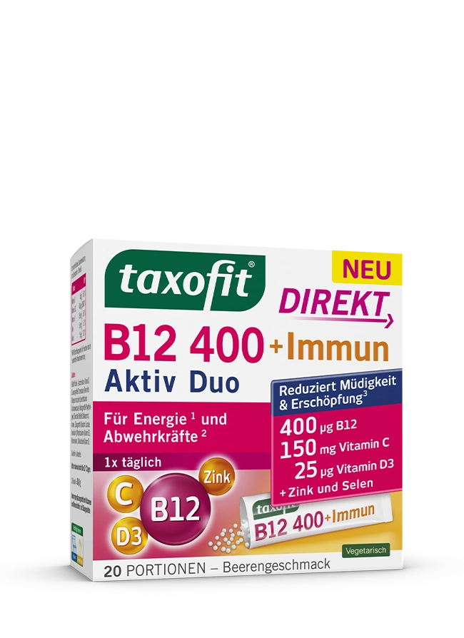 taxofit® B12 400 + Immun Aktiv Duo Direkt