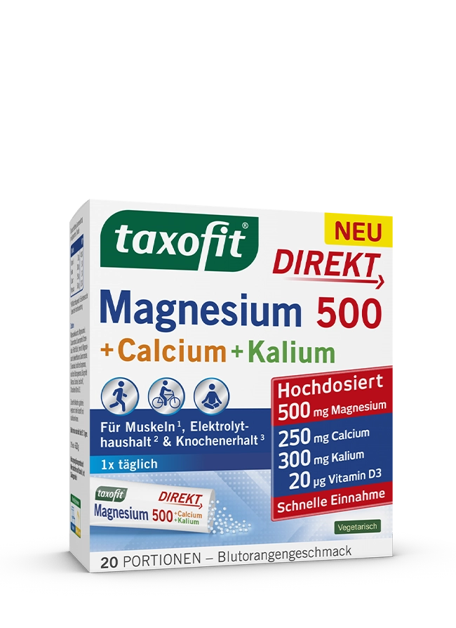 taxofit® Magnesium 500 + Calcium + Kalium Direkt