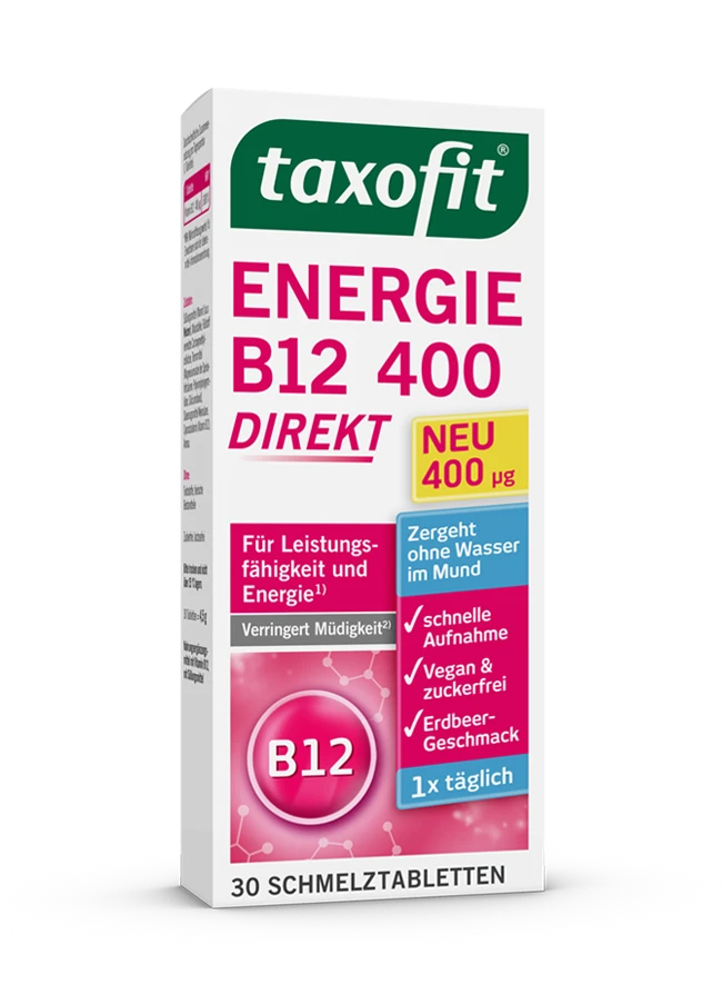 taxofit® Energie B12 400 - direkt Schmelztabletten