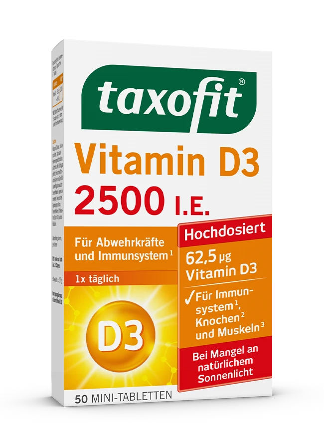 taxofit® Vitamin D3 2500 I.E. Tabletten